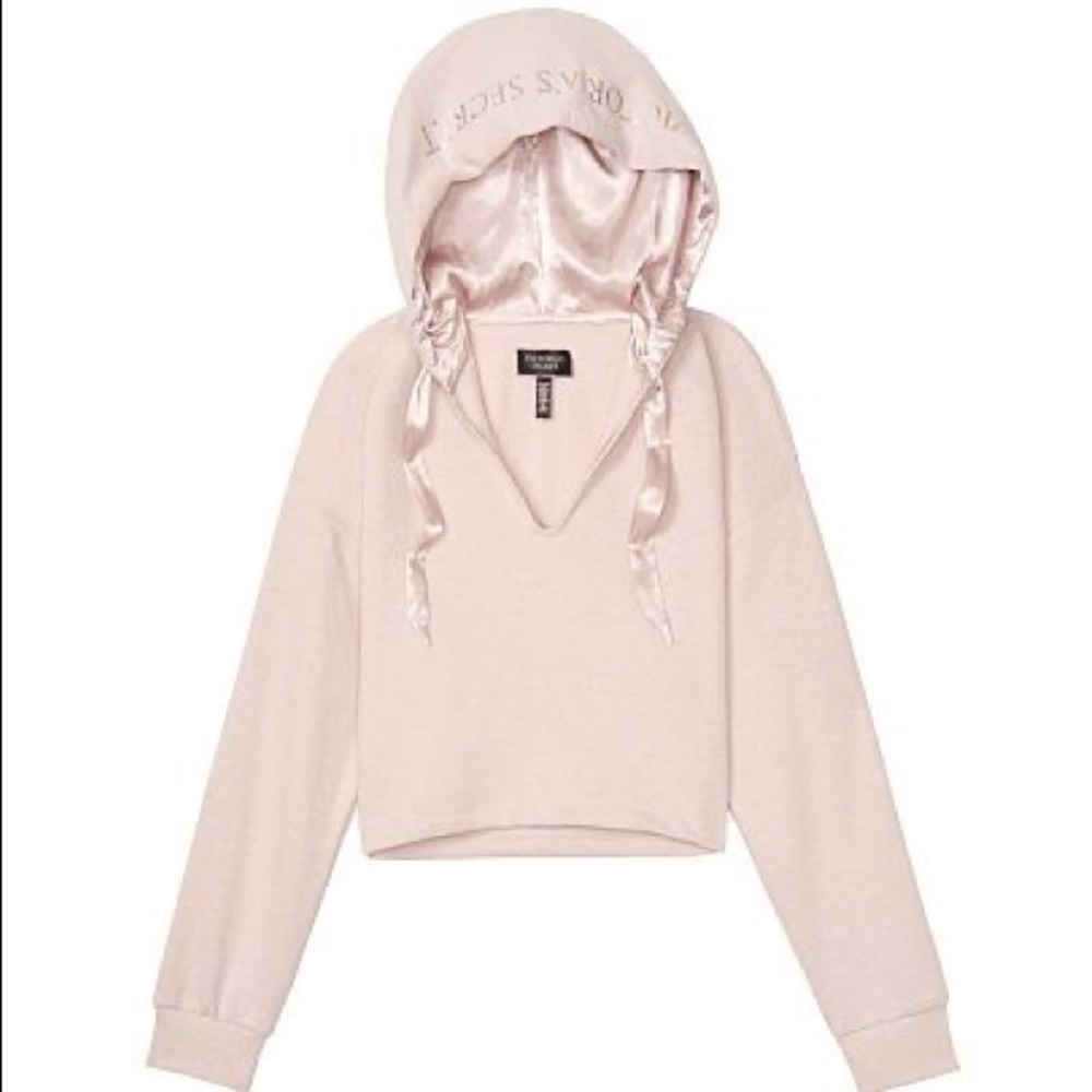 Victoria’s Secret Pink Cropped Pullover Hoodie